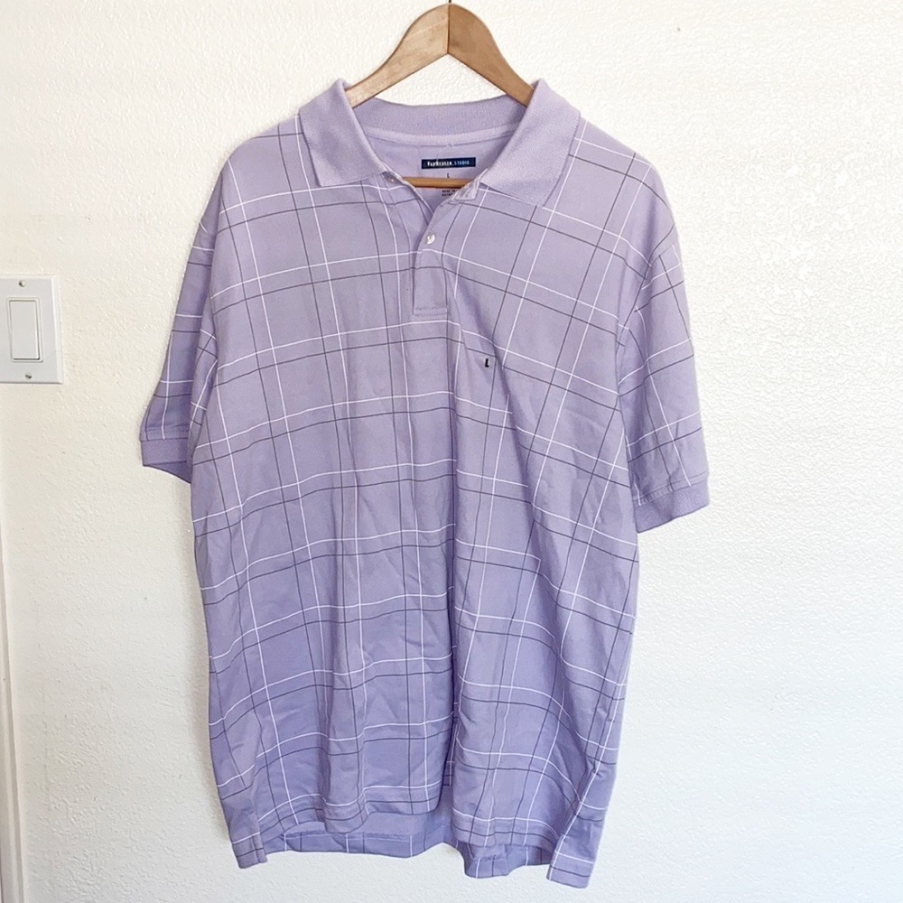 Van Heusen Studio Golf Purple Polo Shirt